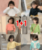 1+1 캔디 솔리드 긴팔티셔츠 (분홍+하양 17호)